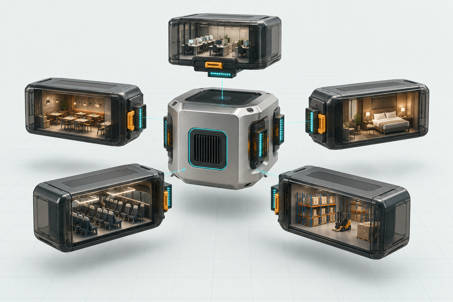 V-Core and five modular Environment Packs